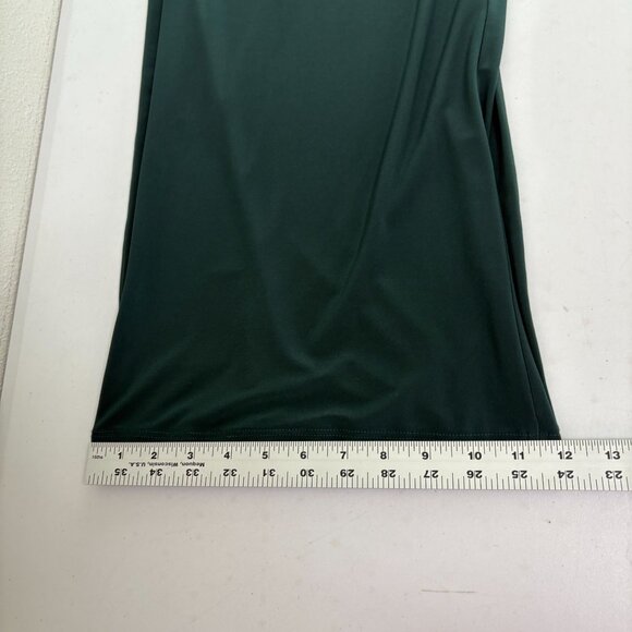 Clara Sun Woo Pull On Pants Size L Green Stretch Pockets Lagenlook Boho USA - Picture 9 of 9